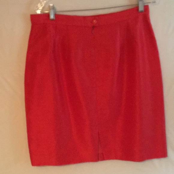 Vintage Rina Rossi Pencil Skirt Size 14 Orange - Picture 2 of 10